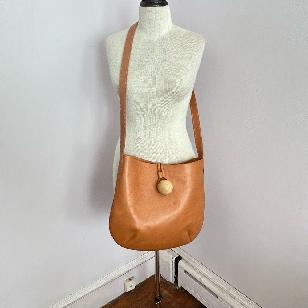 Monserat De Lucca Raw Leather Tote Bag